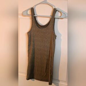 Women's A New Day Green Metallic Size Small Tank Top.